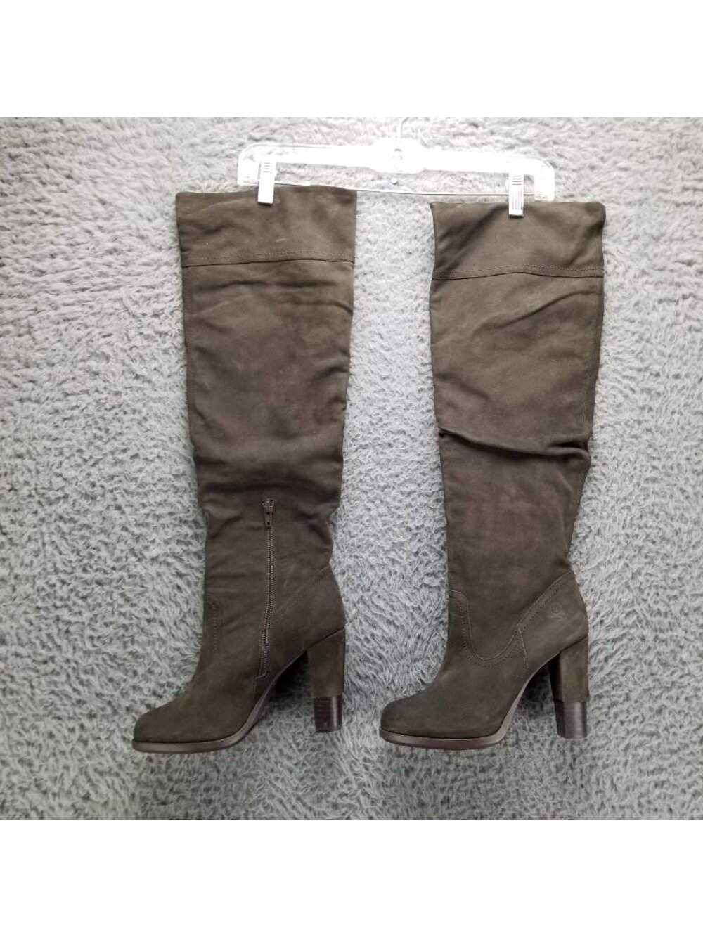 Bronx Shoes Womens Size EU 38 US 7 Brown Leather Candy Cane Knee High Boot *Read